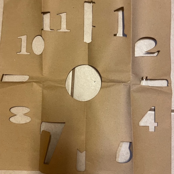 NEW 16inx16in Adhesive Wall Clock - Picture 3 of 9